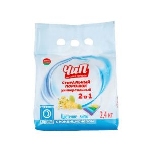 Стиральный порошок ЧиП автомат 2-в-1 унив. с кондиционером Цветение липы 2,4кг