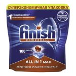 Таблетки Finish All in One Max для посудомоечных машин 18 г х 100 шт 1 шт