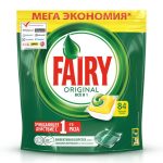 Средство для посуды в капсулах для посудомоечной машины Fairy all in 1 Лимон 84шт 1 шт