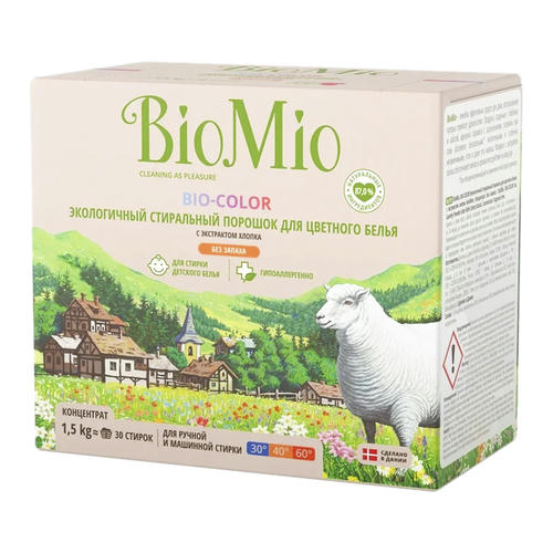 Порошок стиральный концентрат Boimio 1.5кг для цветного белья 1 шт