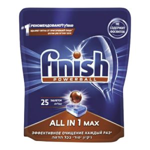 Средство для посуды в посудомоечной машине Finsh в таблетках 25шт Всё в одном 1 шт