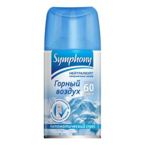 Баллон сменный для автоматической системы дезодорации воздуха Symphony Горный воздух 250 мл 1 шт