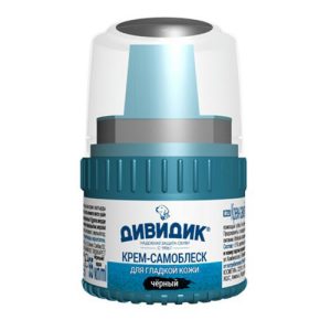 Крем для обуви ДИВИДИК самоблеск черный, 55мл 1 шт