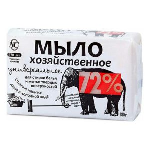 Мыло хозяйственное Невская косметика универсальное 72% 180 г 1 шт
