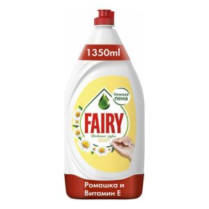 Средство Fairy Нежные руки Ромашка и витамин E для мытья посуды 1,35 л 1 шт