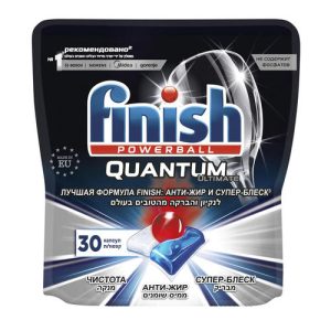Таблетки Finish Quantum Ultimate Лимон для посудомоечной машины 30 шт 1 шт
