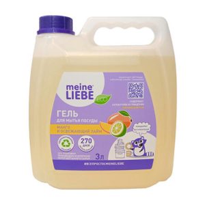 Meine Liebe, Гель для посуды «Манго и освежающий лайм», 3 л