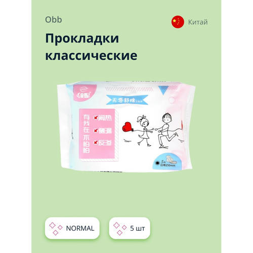 Прокладки классические `OBB` SENSORY COTTON NORMAL 5 шт — изображение 2