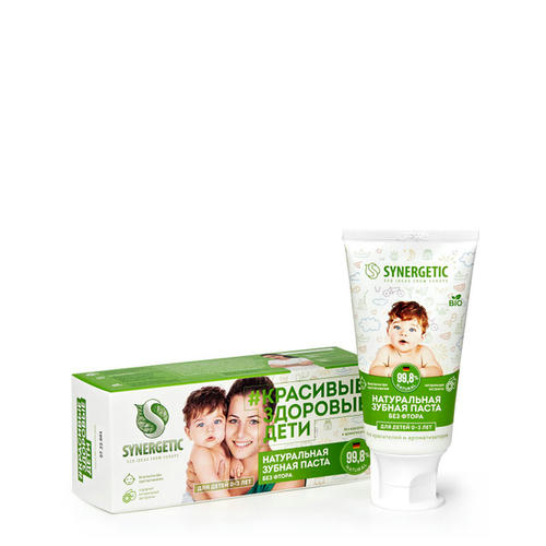 Зубная паста Synergetic Липа и ромашка 0-3 лет 50гр — изображение 2
