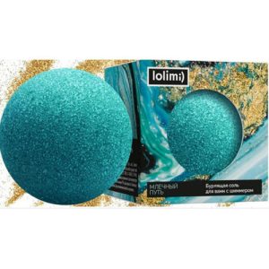 Соль для ванн Lolimi) бурлящая с шиммером Млечный путь 135г