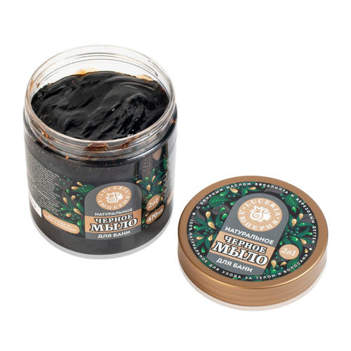 Мыло жидкое для бани Luceria, черное, 470мл — изображение 2