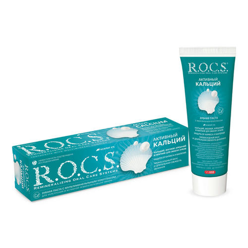 Зубная паста R.O.C.S Активный кальций, 94г
