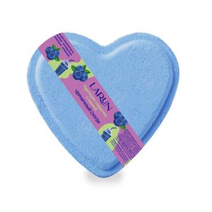 Бурлящее сердечко с пенкой Larun Черничный смузи, 110г