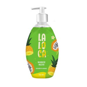 Мыло туалетное жидкое LaLoca Папайя и ананас, 500 мл