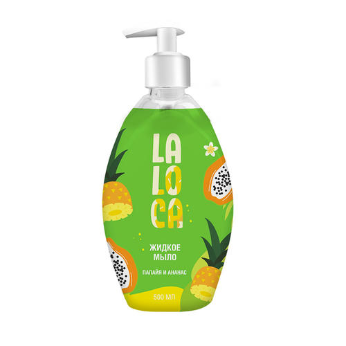 Мыло туалетное жидкое LaLoca Папайя и ананас, 500 мл