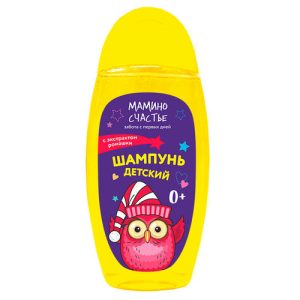 Шампунь детский Мамино счастье, для детей с рождения, с экстрактом ромашки, 320 мл