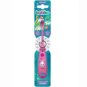 Зубная щетка детская Babiko, мягкая, музыкальная, от 3 лет, в ассортименте