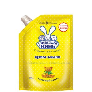 Мыло туалетное Н.К.Ушастый нянь жидкое крем с алоэ дой-пак 500мл