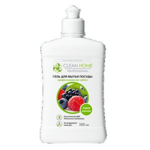 Clean Home Гель для мытья посуды Ягодная фантазия, 500мл