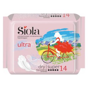 Прокладки гигиенические Siola ultra dry super, 14шт