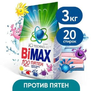 Стиральный порошок BiMax 100 пятен, автомат, 3кг