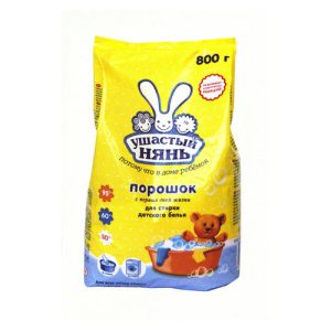 Порошок Ушастый нянь для детского белья, 800г