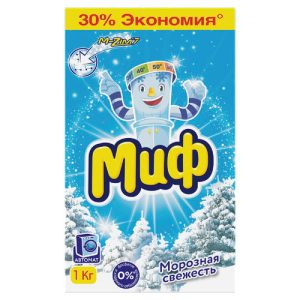 Стиральный порошок Миф-Автомат 3в1 Мороз свежесть, 1000г