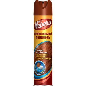 Полироль для мебели Mebelux,для любых поверхностей, 300мл