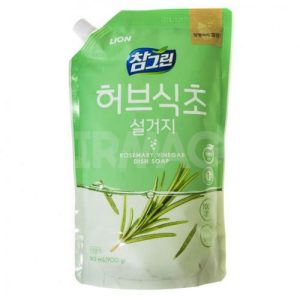 LION Концентрированное средство для мытья посуды Chamgreen Зеленый цитрус, мягкая уп, 970 мл