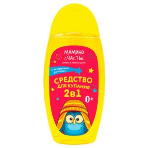 Средство для купания Мамино счастье 2 в 1, для детей с рождения, с экстрактом ромашки, 320 мл