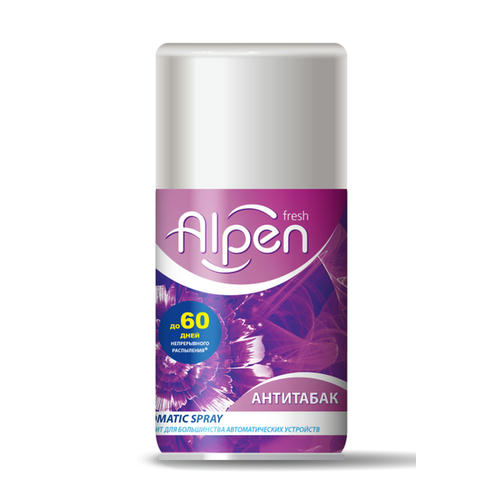 Автоматический освежитель воздуха Alpen Антитабак, 250мл запасной блок