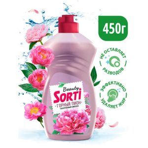 Средство для мытья посуды Sorti Горный пион, объем: 450мл