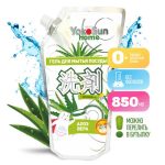 Гель для мытья посуды YokoSun, Алоэ вера, Дой-пак 850 мл