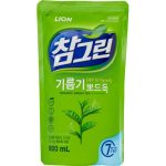 LION Средство для мытья посуды, овощей и фруктов 'CHAMGREEN' Зеленый чай, мягкая упаковка, 800 мл