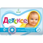 Мыло детское Весна кусковое, туалетное, нейтральное, 90г