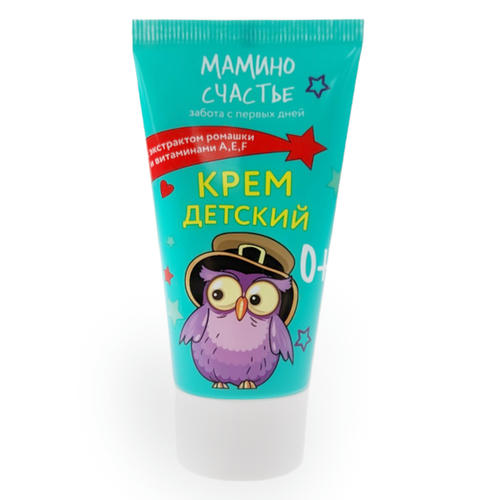 Крем детский для детей с рождения Мамино счастье, с экстрактом ромашки, 45 мл