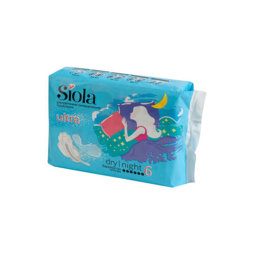 Прокладки гигиенические ночные Siola ultra dry night, 6шт — изображение 2
