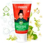 Зубная паста Synergetic Клубничка и банан красная 3-6 лет 50гр