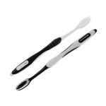 Набор зубных щеток E'weje, мягкие, 2шт, цвет: черно-белый