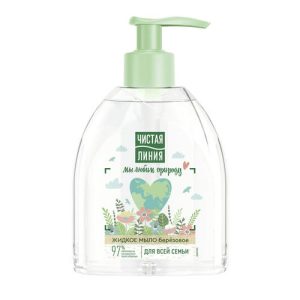 Жидкое мыло для всей семьи Чистая Линия Березовое, 520мл