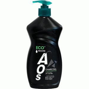 Средство для мытья посуды AOS 450мл Уголь