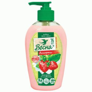 Жидкое крем-мыло Весна Ассорти 280мл земляника со сливками