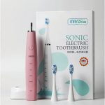 Зубная щетка электрическая 2 сменные насадки, 4 режима, станция USB