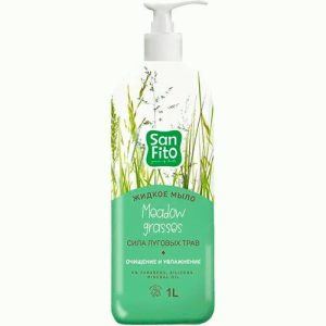 Жидкое мыло Sanfito Energy 1000мл сила луговых трав