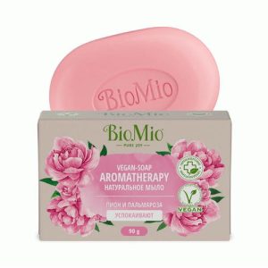 Мыло натуральное BioMio 90г пион и пальмароза