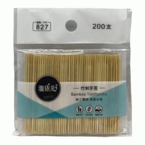 Зубочистки 200шт бамбук в пакете