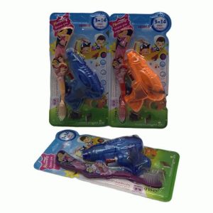 Зубная щетка детская с мыльным пистолетом