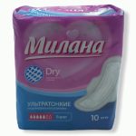 Прокладки Милана 10шт ультратонкие Dry Super