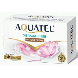 Крем-мыло Aquatel 90г лепестки лотоса