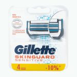Сменные кассеты для бритья Gillette Skinguard Sensitive 4шт